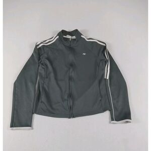 Athletic Works Jacket Womens Medium 8-10 Black White Athletic Athleisure Active‎